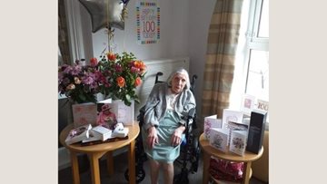 Centenarian celebrates milestone birthday at Penrith care home